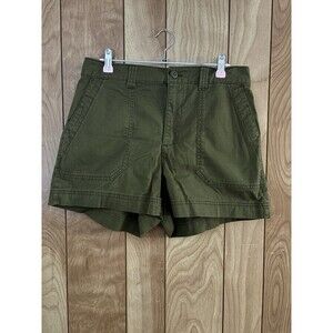 Old Navy Women’s OG Chino High-rise Shorts In Army Green Size Medium M NWT